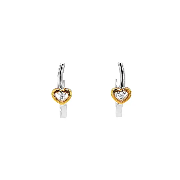 Золотые серьги с бриллиантами