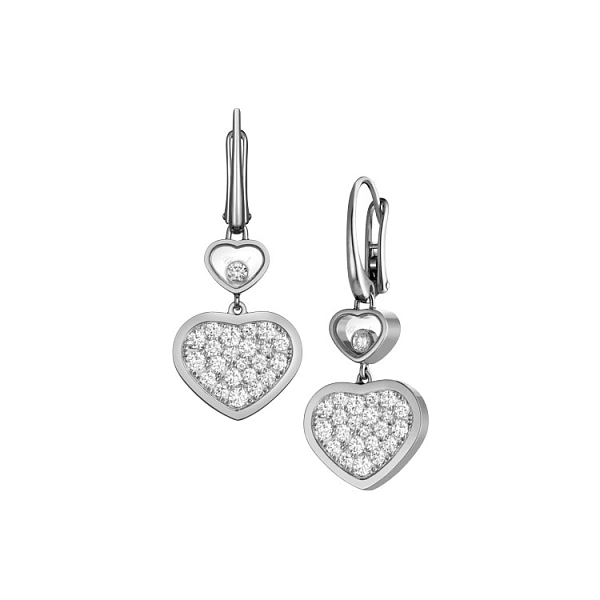 Золотые серьги Chopard Happy Hearts 837482-1009
