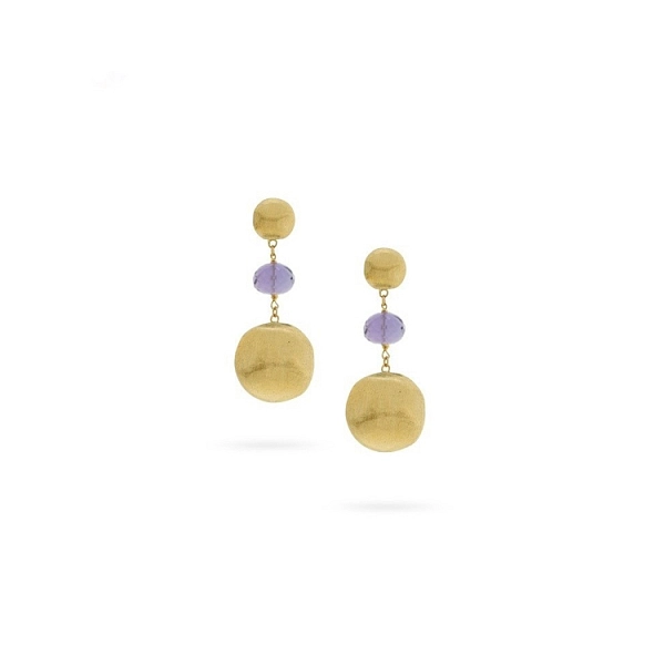 Золотые серьги Marco Bicego Africa с аметистами