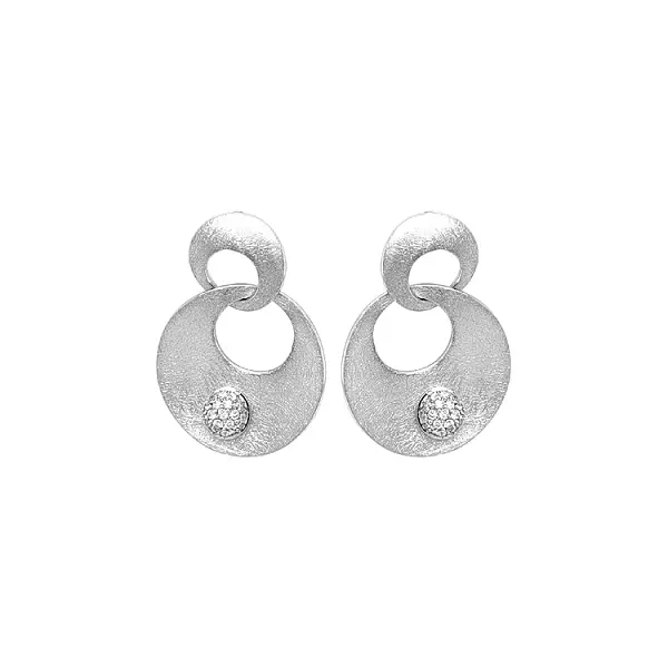 Золотые серьги с бриллиантами