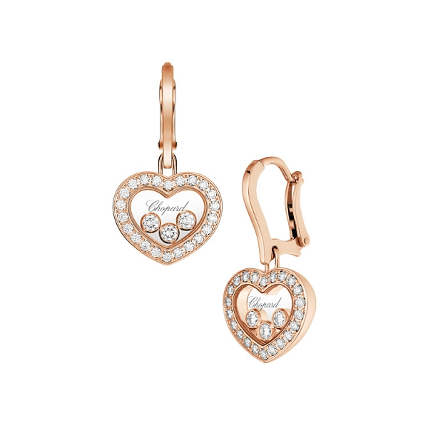 Золотые серьги Chopard Happy Diamonds 83A611-5401