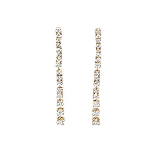 Золотые серьги с бриллиантами