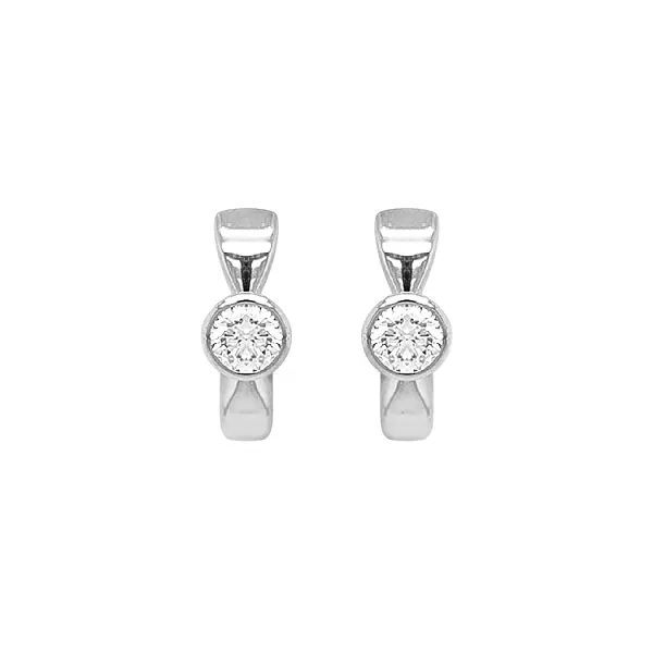 Золотые серьги с бриллиантами