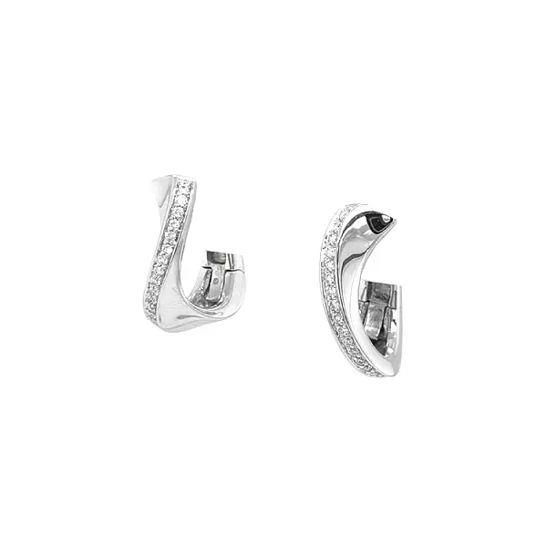 Золотые серьги с бриллиантами