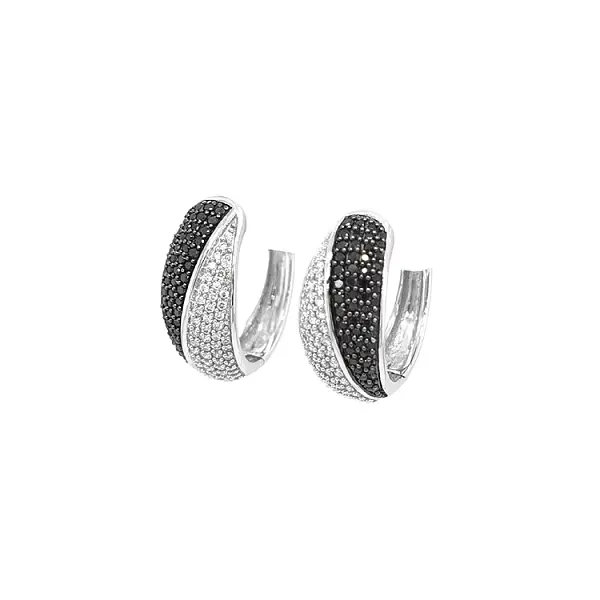 Золотые серьги с бриллиантами