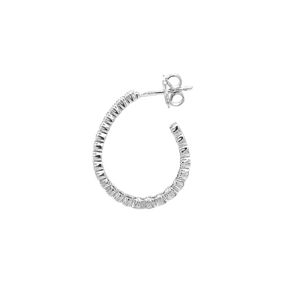 Золотые круглые серьги с бриллиантами