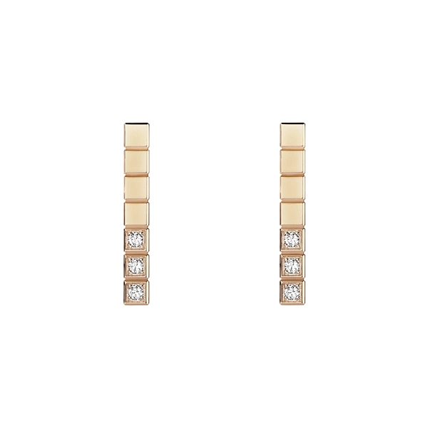 Золотые серьги Chopard Ice Cube 837702-5002