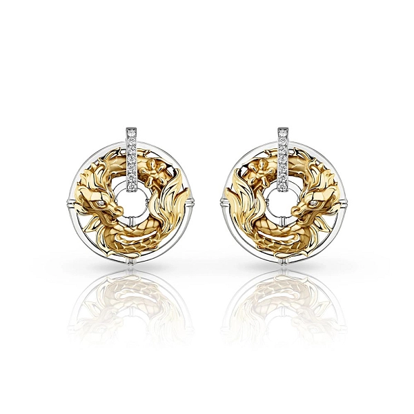 Золотые серьги Carrera y Carrera New Shanghai Mini