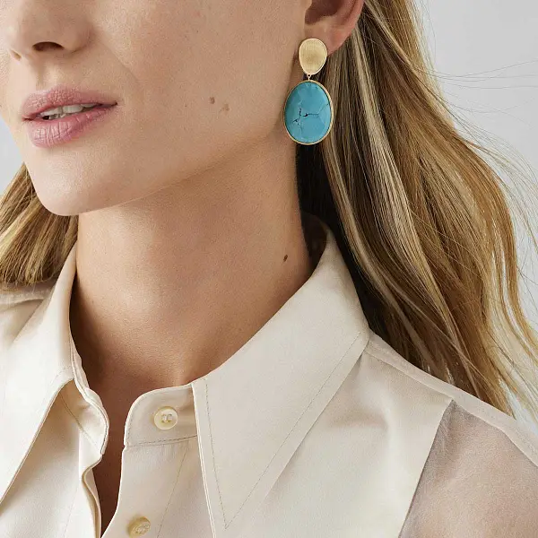 Золотые серьги Marco Bicego Lunaria OB1404 TUM01 Y