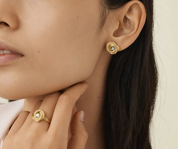 Золотые серьги Marco Bicego Jaipur Link OB1841 B YW Q6