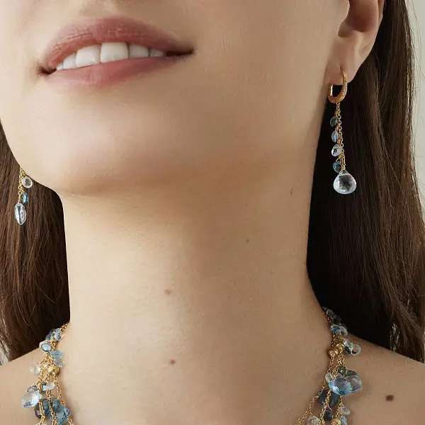 Золотые серьги Marco Bicego Paradise OB1743-MB TP01 Y