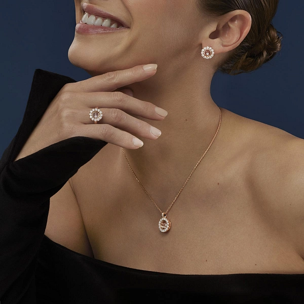 Золотые серьги Chopard Happy Hearts 83A609-5001