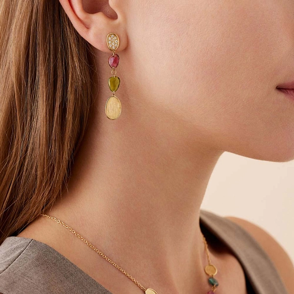 Золотые серьги Marco Bicego Lunaria Color OB1899-B TM01 Y