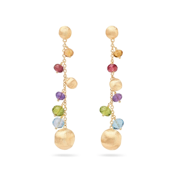 Золотые серьги Marco Bicego Африка Драгоценные камни OB1862 MIX02 Y