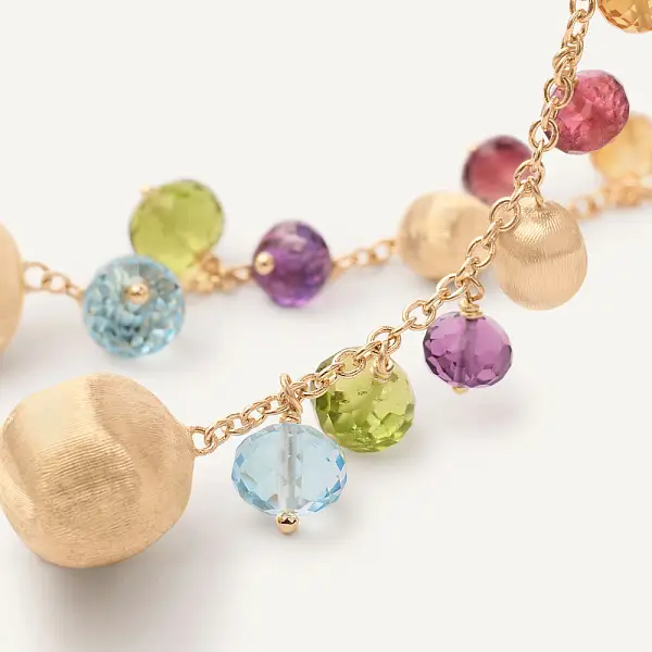 Золотые серьги Marco Bicego Африка Драгоценные камни OB1862 MIX02 Y