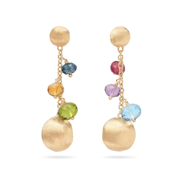 Золотые серьги Marco Bicego Африка Драгоценные камни OB1860 MIX02 Y