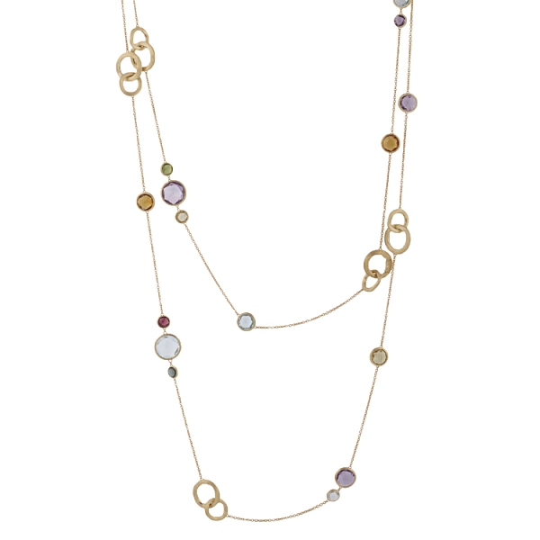 Золотое ожерелье с полудрагоценными камнями Marco Bicego Jaipur