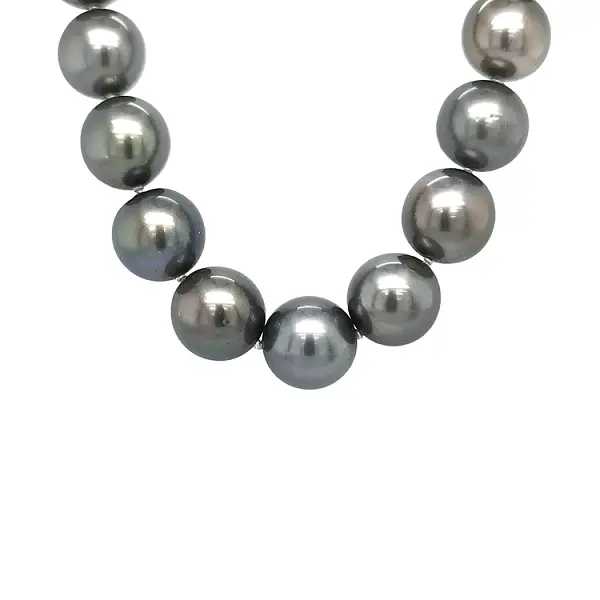 Золотое колье из настоящего черноморского таитянского перела