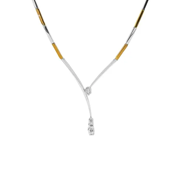 Золотое колье с бриллиантами