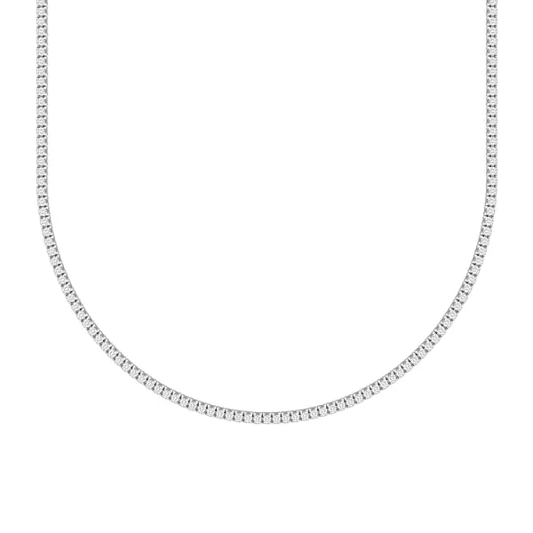 Золотое теннисное колье с бриллиантами