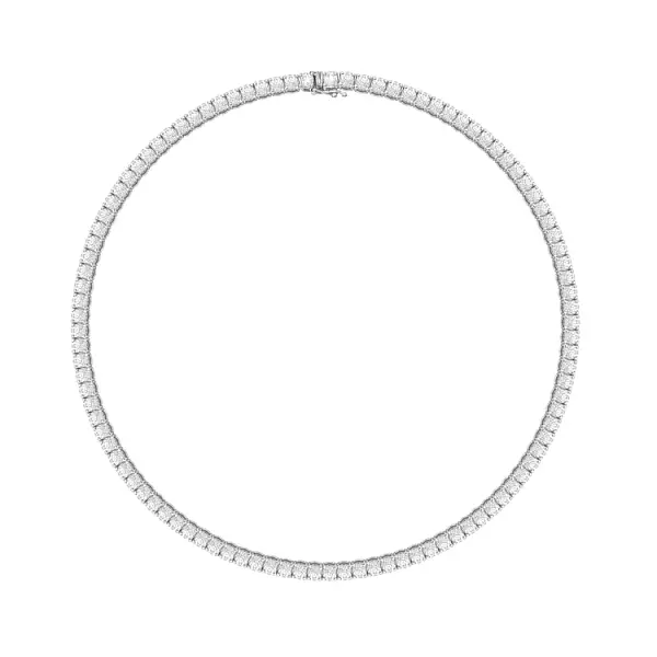 Золотое теннисное колье с бриллиантами