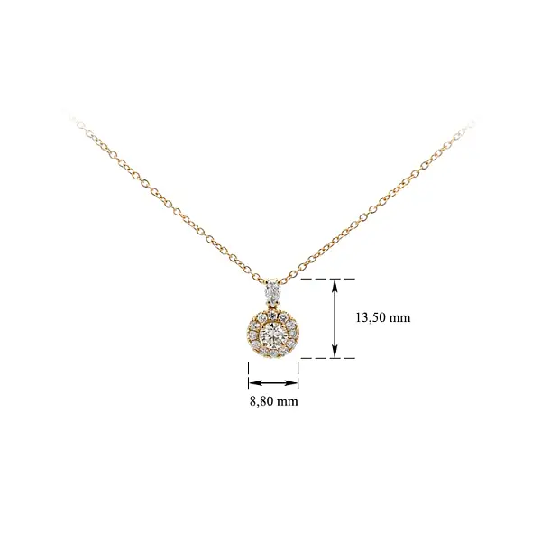 Золотое колье с бриллиантами