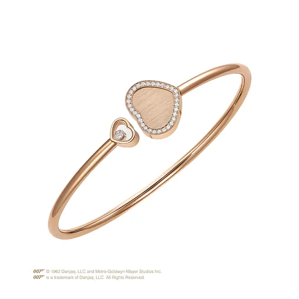 Золотой браслет Chopard Happy Hearts Золотые сердца 85A007-5922