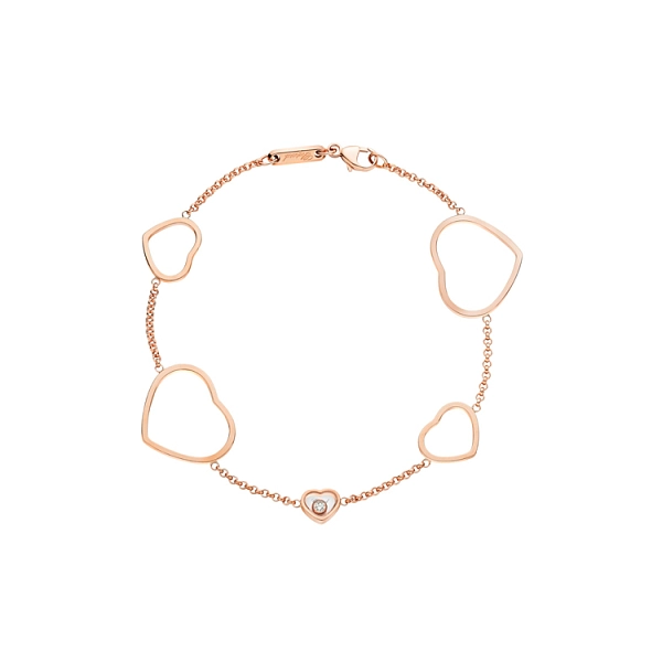 Золотой браслет Chopard Happy Hearts 857482-5001