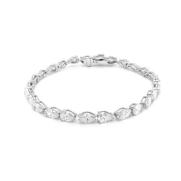 Золотой теннисный браслет с бриллиантами 8,69 карата