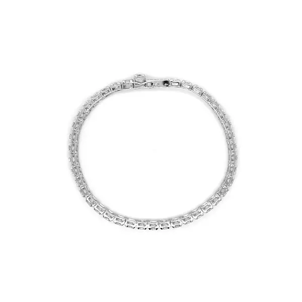 Золотой теннисный браслет с бриллиантами