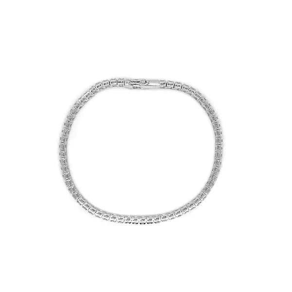 Золотой теннисный браслет с бриллиантами