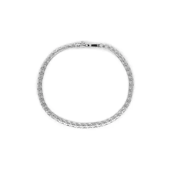 Золотой теннисный браслет с бриллиантами