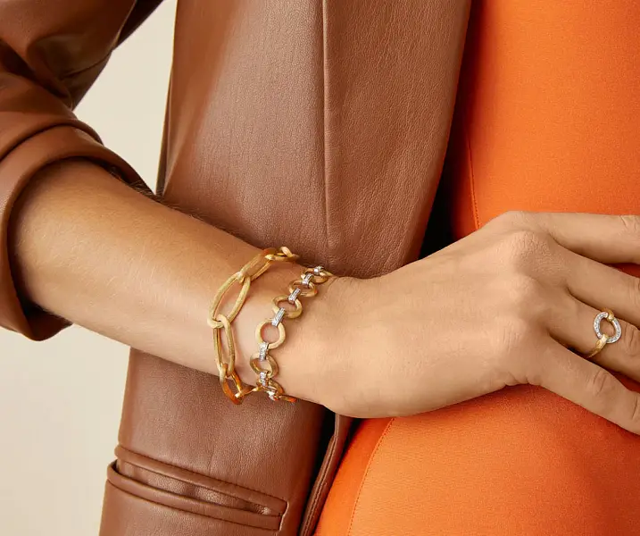 Золотой браслет Marco Bicego Jaipur Link Bracelet BB2666 Y