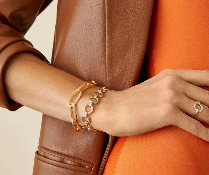 Золотой браслет Marco Bicego Jaipur Link Bracelet BB2666 Y