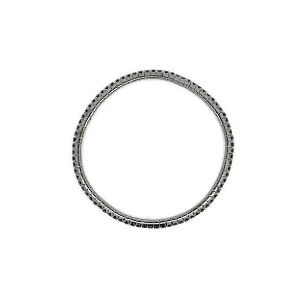 Теннисный браслет с бриллиантами из черного золота