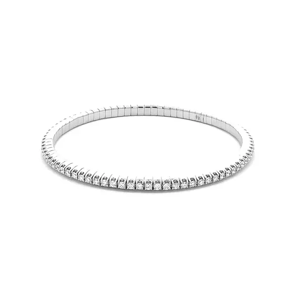 Золотой теннисный браслет с бриллиантами