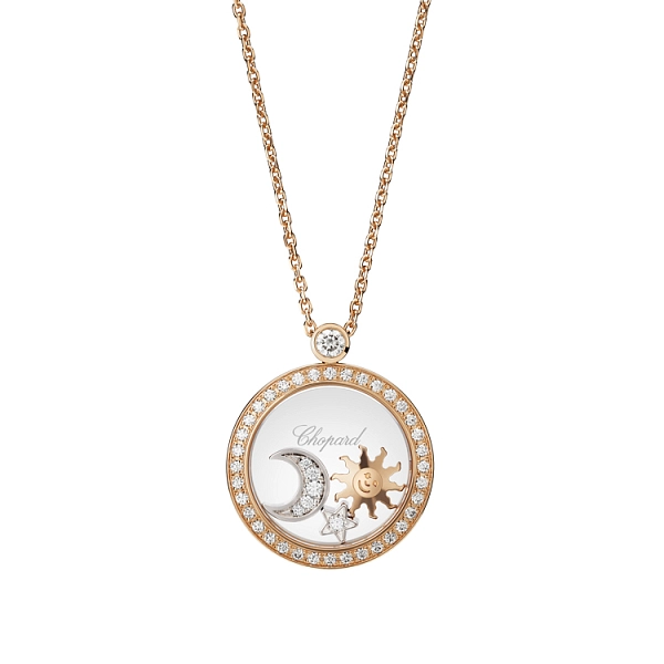 Золотой кулон Chopard Happy Diamonds 799434-5401