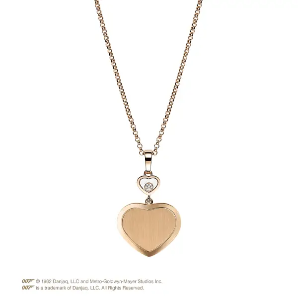 Золотой кулон Chopard Happy Hearts Золотые сердца Джеймс Бонд 007 79A007-5021