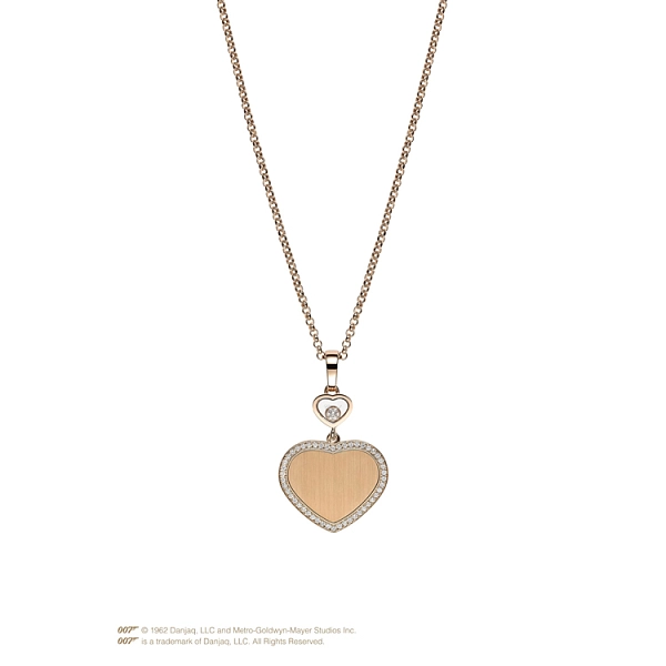 Золотой кулон Chopard Happy Hearts Золотые сердца Джеймс Бонд 007 79A007-5921