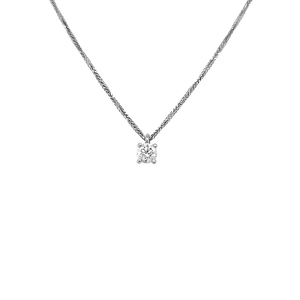 Золотая подвеска с бриллиантом