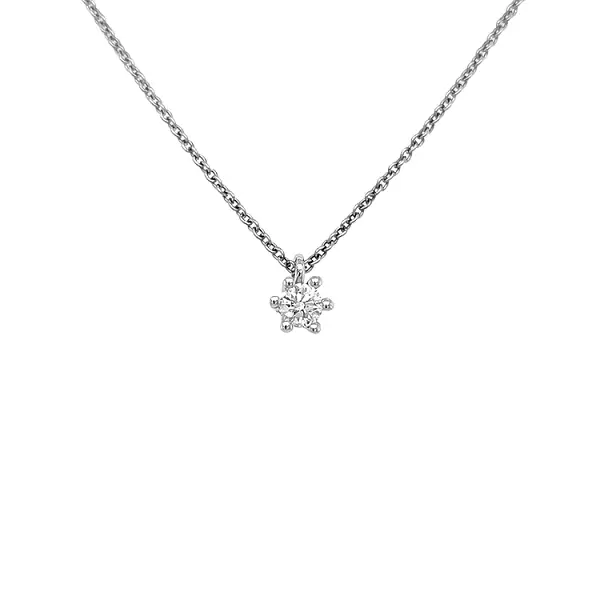 Золотая подвеска с бриллиантом