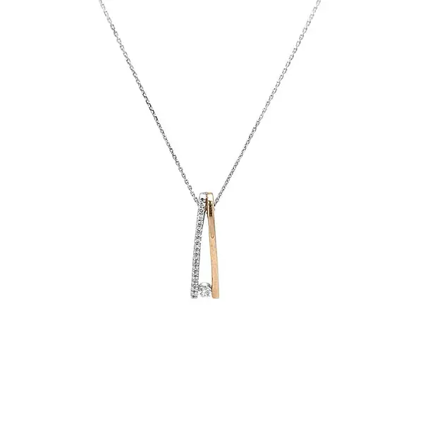 Золотая подвеска с бриллиантами