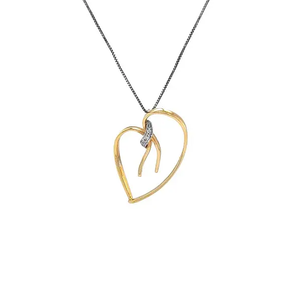 Золотая подвеска с бриллиантами