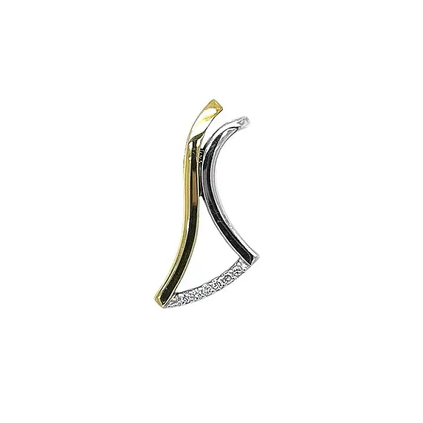 Золотая подвеска с бриллиантами