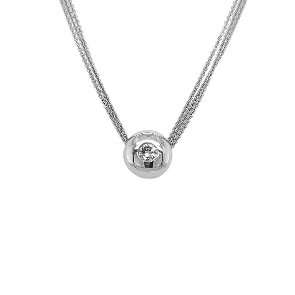 Золотая подвеска с бриллиантом