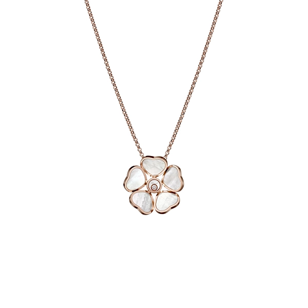 Золотой кулон Chopard Happy Hearts Flowers 79A085-5301