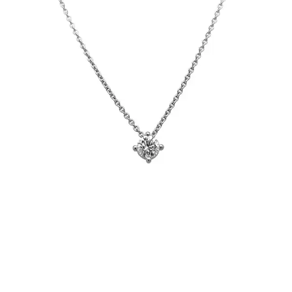 Золотая подвеска с бриллиантом