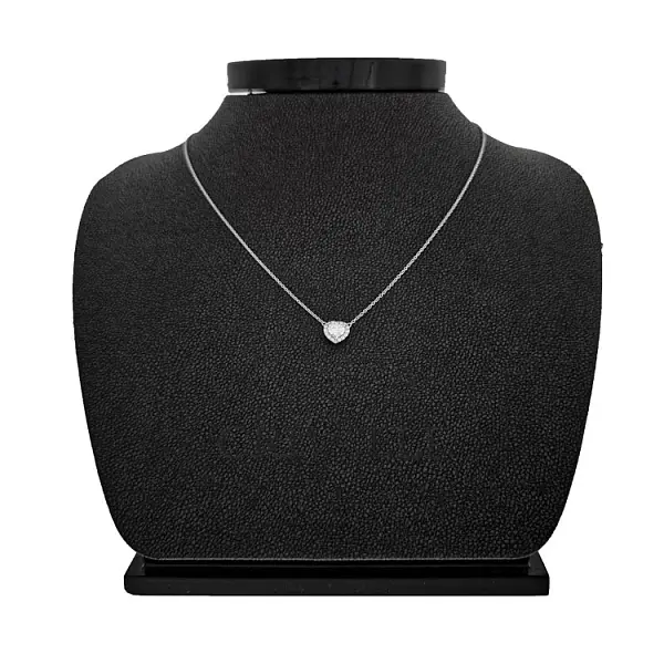 Золотая подвеска Сердце с бриллиантами