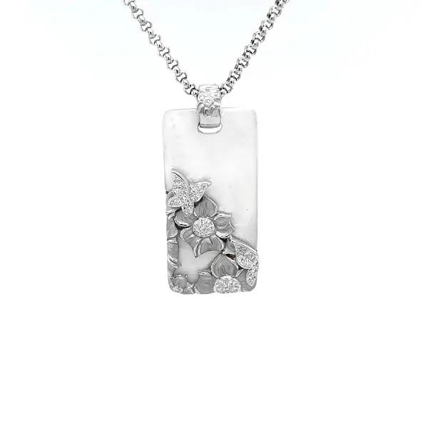 Золотая подвеска Carrera y Carrera Collar Sky Mariposas