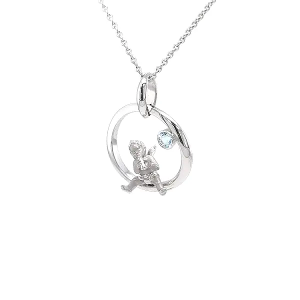 Золотая подвеска Carrera y Carrera Мой ангел с топазом